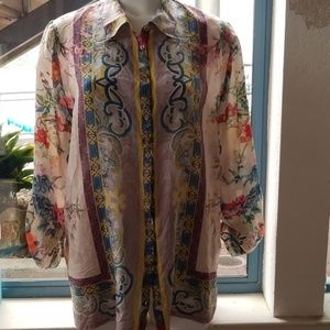 Beautiful JOHNNY WAS BLOUSE